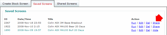 Stock Screener Saved Screens Stock Screener Saved Screens