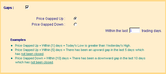 stock screen gaps 