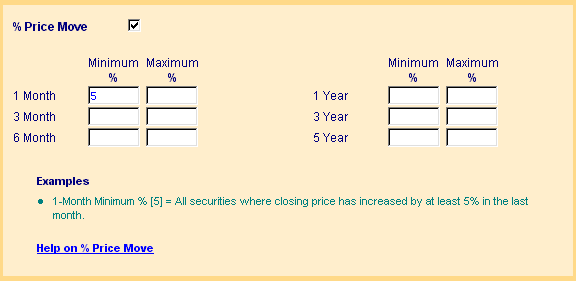 percent price move stock screen 