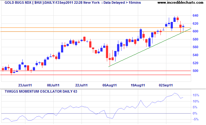 Amex Gold Bugs Index