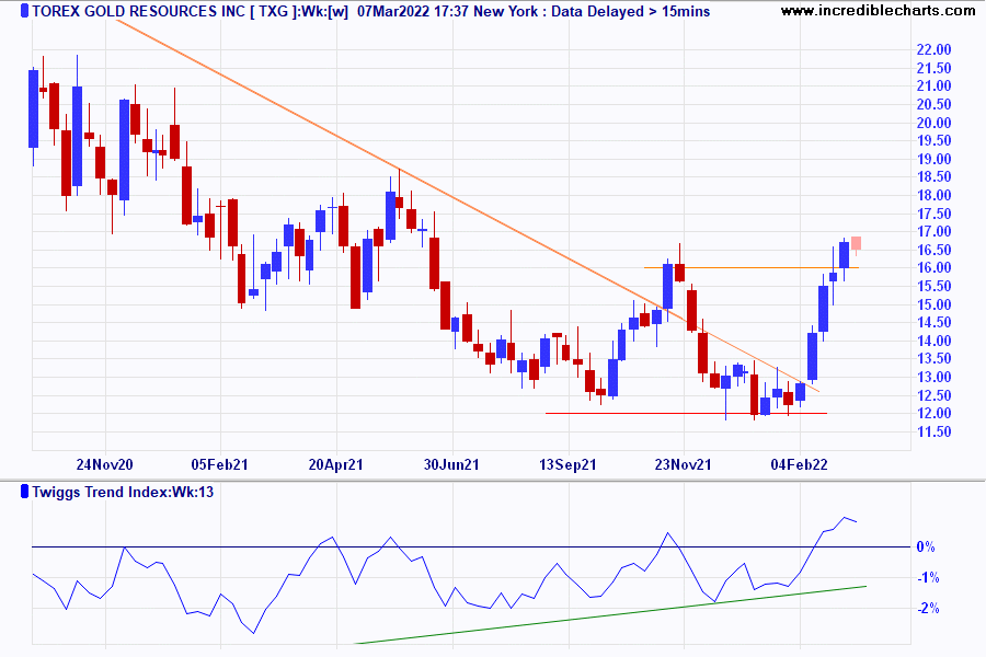 Torex Gold Resources Inc (TXG)