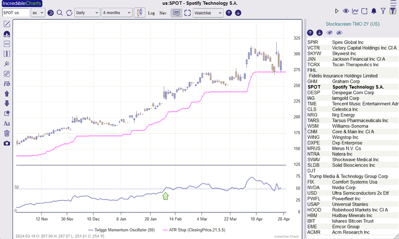 Stock Screen Results