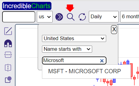 search for a stock search for a stock