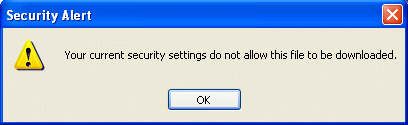 IE Security Alert