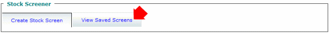 Stock Screener Tabs