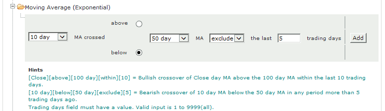moving average crossovers filter moving average crossovers filter