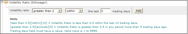 volatility ratio stock screener 