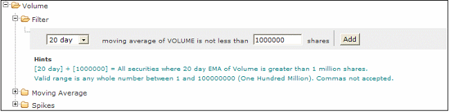 volume stock screener 