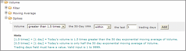 volume spike stock screener volume spike stock screener